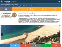 Tablet Screenshot of campingjdunas.com